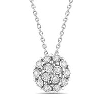 Collana Bliss Donna Bl rugiada pave' in Oro bianco Diamante 20111454